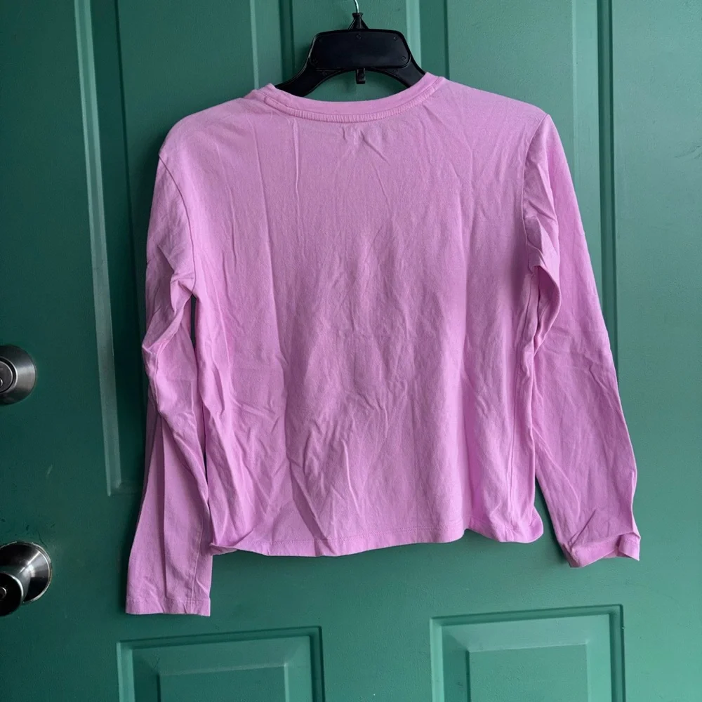 GAP XL Light Pink Kids Long Sleeve Shirt with Dancer Print